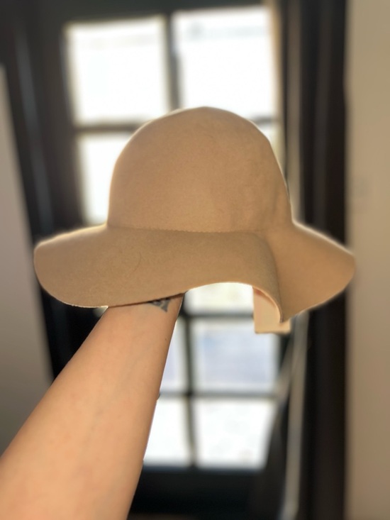 H&M Accessories - H&M Beige Wide-Brim Floppy Hat